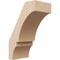 Ekena Millwork 5-inch W x 8-inch D x 12-inch H Balboa Rough Cedar Woodgrain TimberThane Knee Brace, Primed BRCUR05X08X12BOARCPR - alternate 1